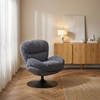 Ceres - Fauteuil Rotatif 1 Place - Tissu Bleu