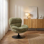 Ceres - Fauteuil Rotatif 1 Place - Tissu Vert