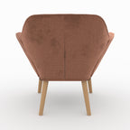 fauteuil en tissu texture rouge ancien simba