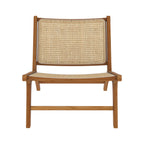 fauteuil kilka en teck et tressage cannage rotin