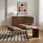 Themis - Fauteuil Rotatif 1 Place - Tissu Marron