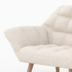 fauteuil tissu blanc boucle simba rdv deco_1