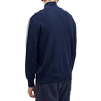 Cardigan Zipped - Blue - Homme