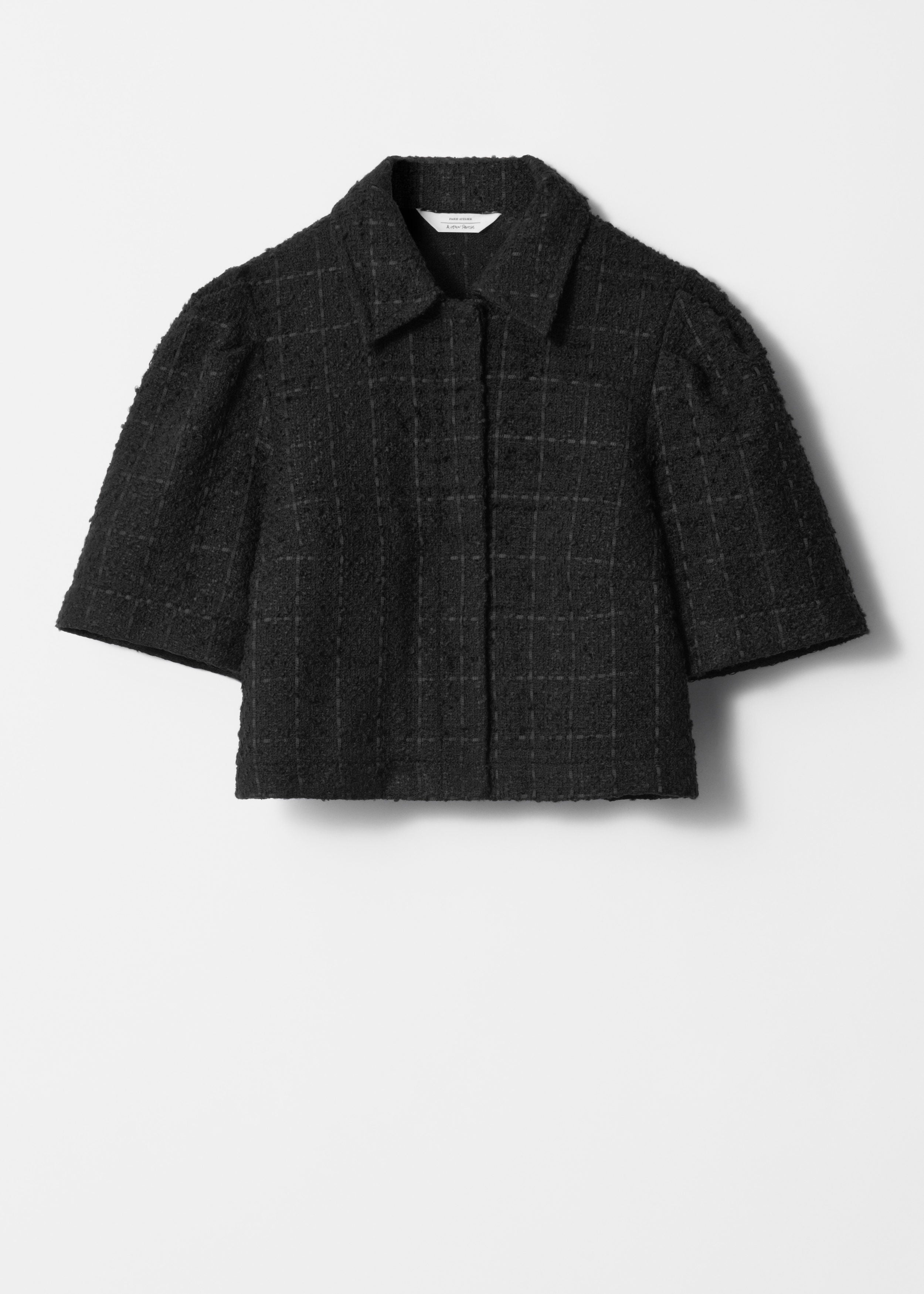 Blouse Pa Brook En Tweed - Noire