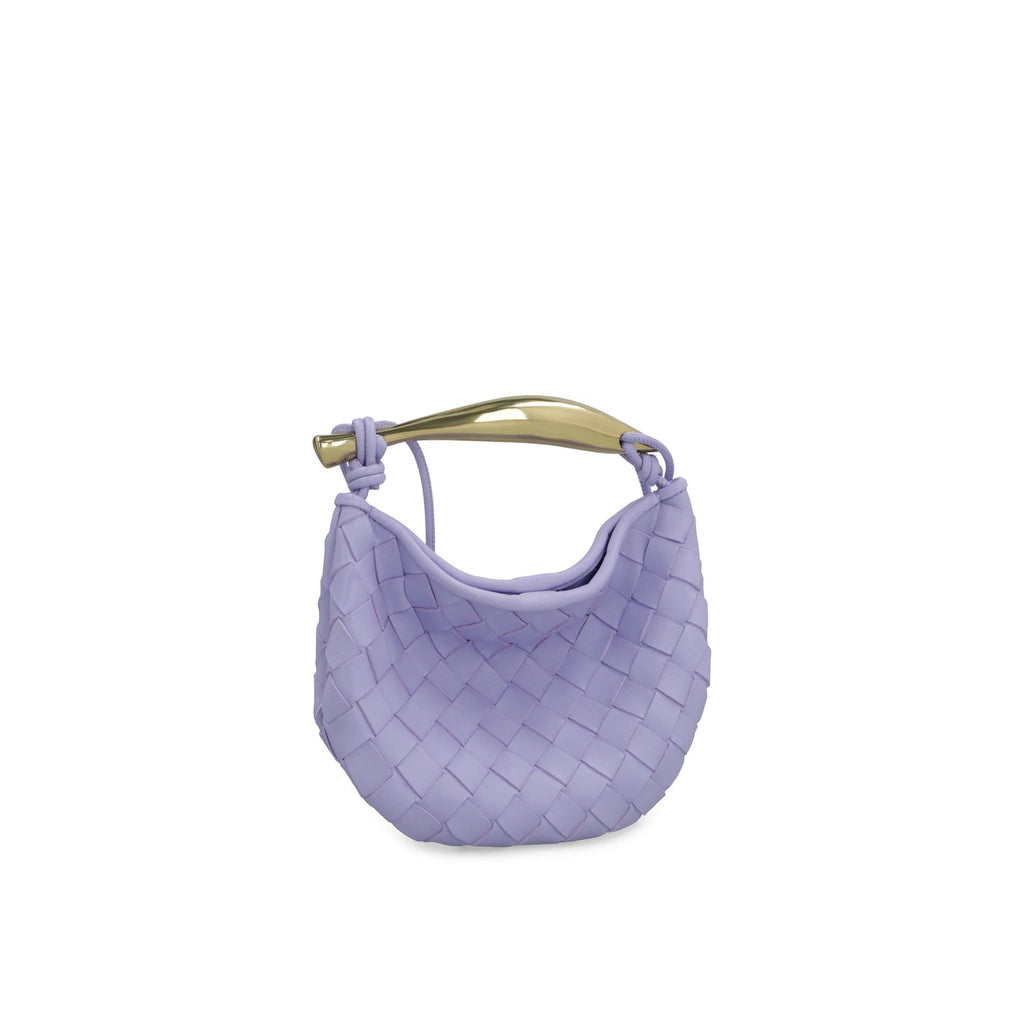 Bottega Veneta Mini Sardine Leather Crossbody Bag - Lilac - Femme