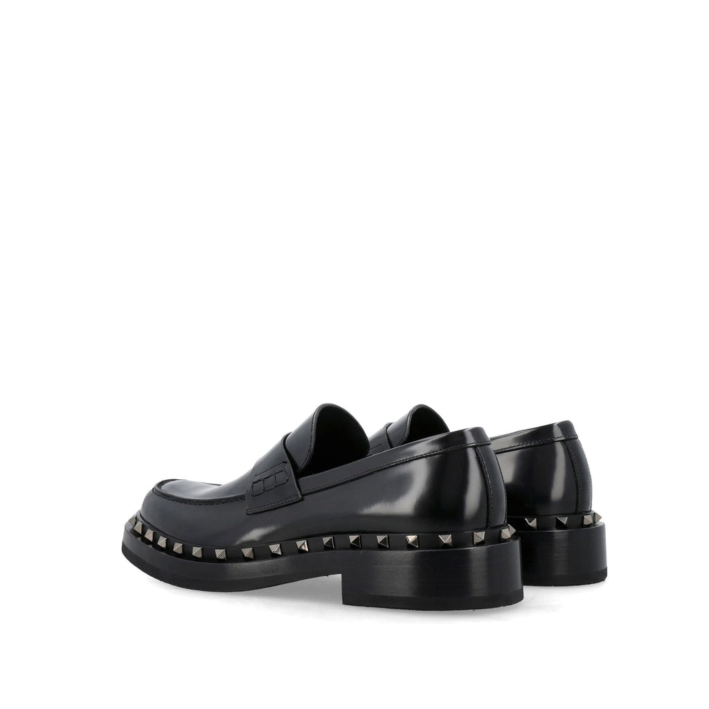 Sandales Valentino Garavani Rockstud 35Mm Leather - Black - Femme