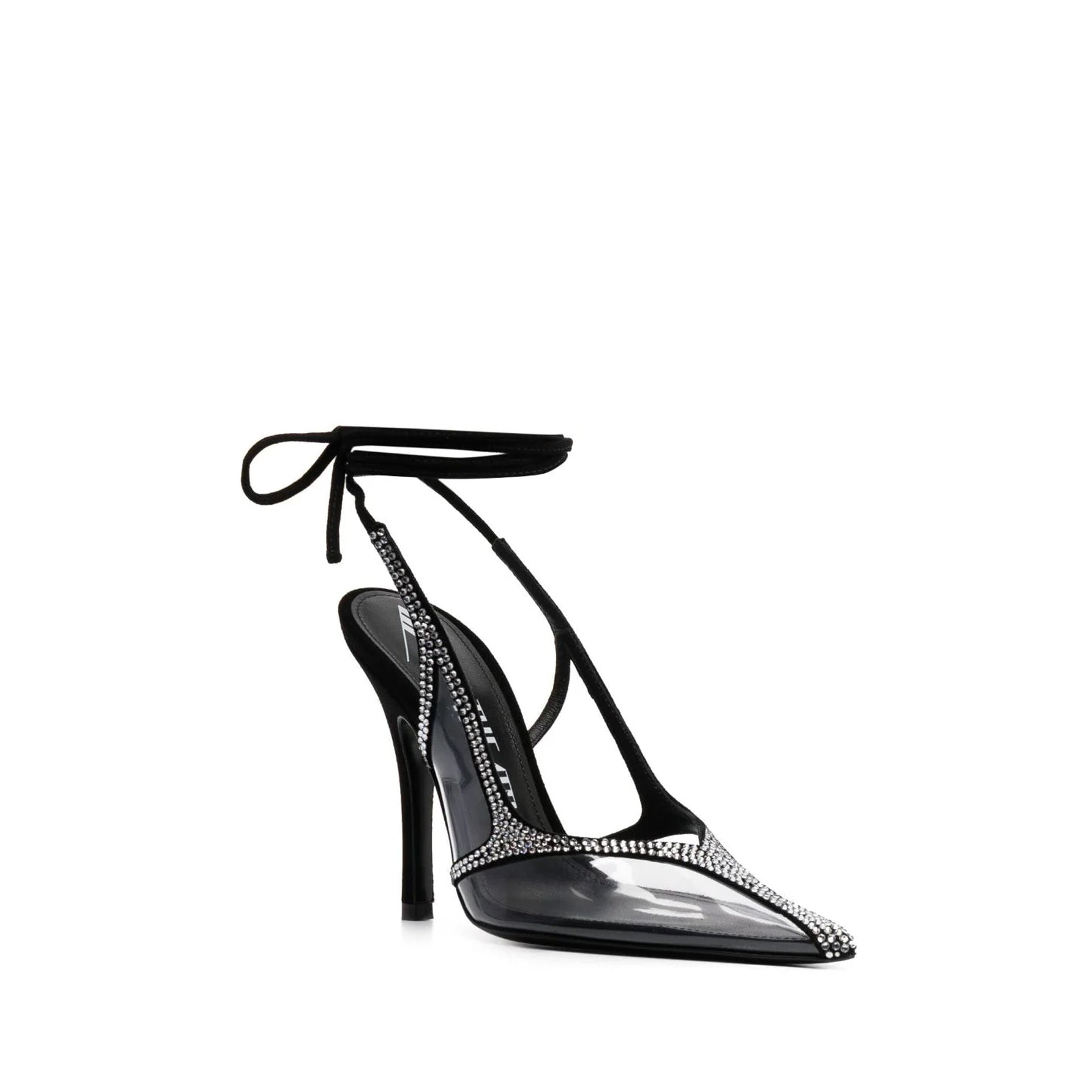 Escarpins The Attico Venus Chrome Slingback - Black - Femme