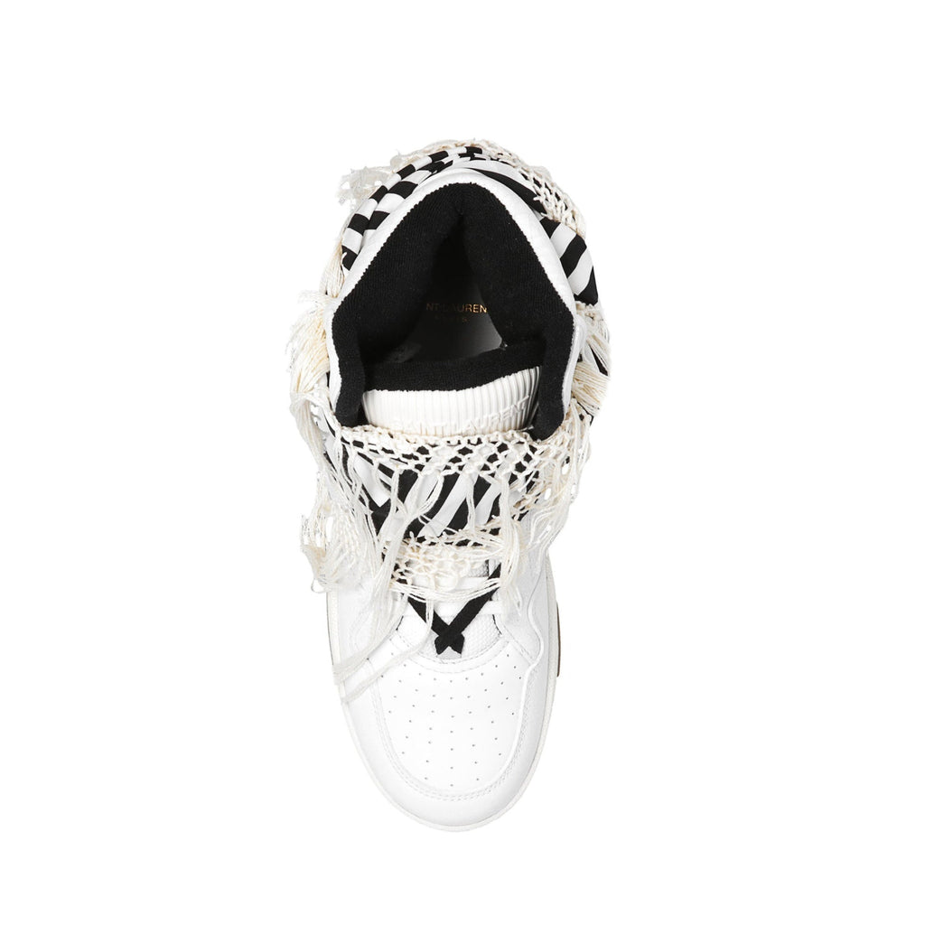 Baskets Saint Laurent Smith Leather - White - Femme