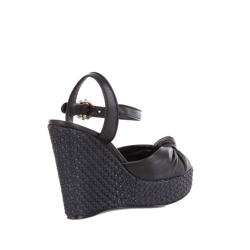 Dolce & Gabbana Wedge Sandals - Black - Femme