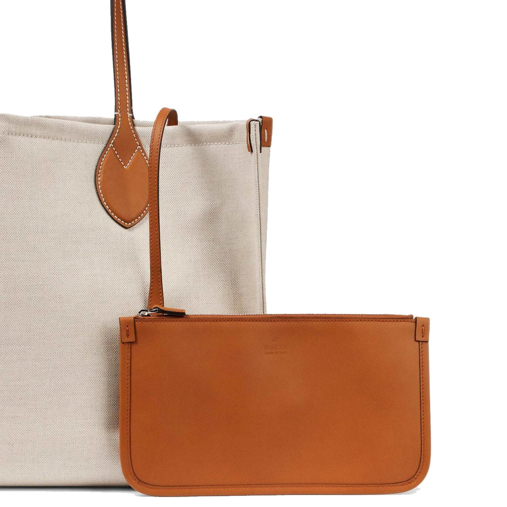 Gucci Medium Tote Handle Bag - Beige - Femme