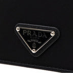 Prada - Porte-Carte Nylon And Leather - Femme - Black