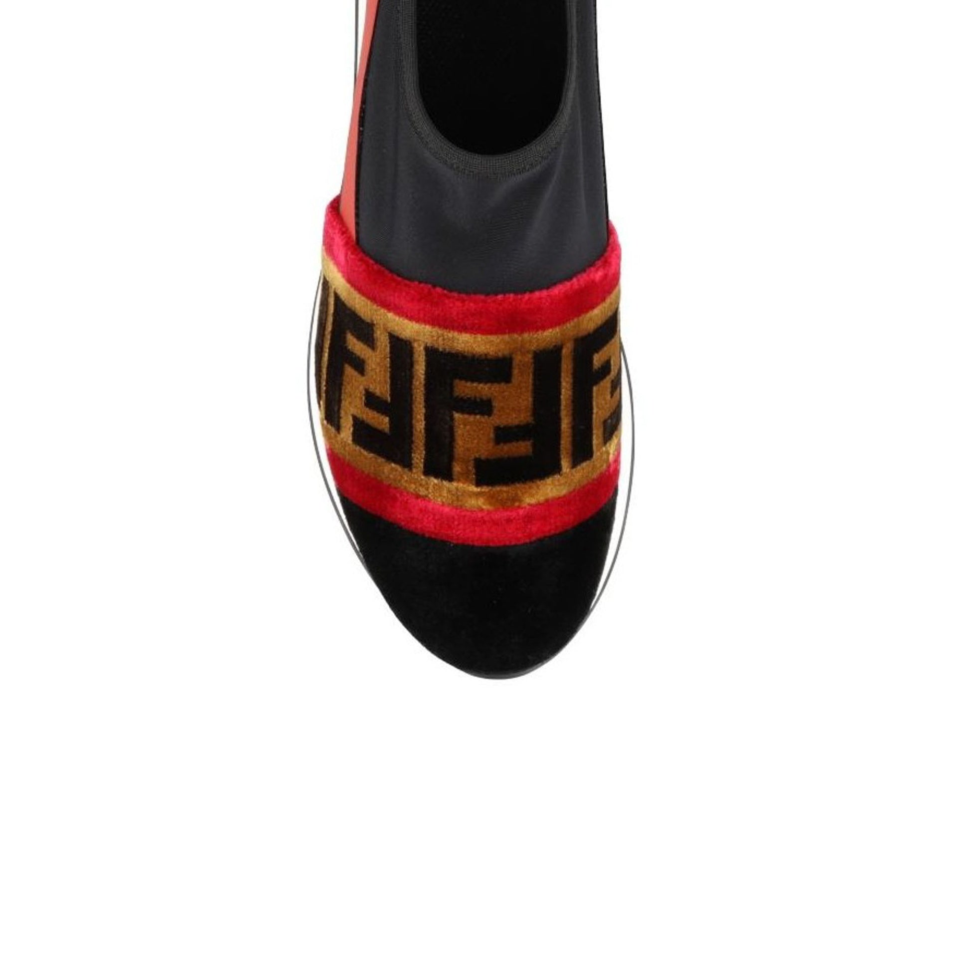 Baskets Fendi Logo - Black - Femme