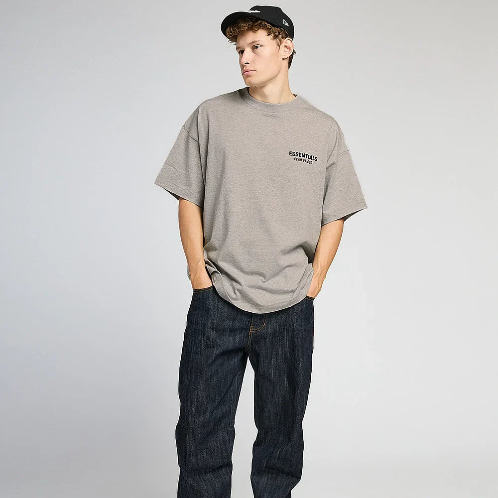 T-Shirt Essentials Dark Oatmeal (Ss22) - Gris - Mixte