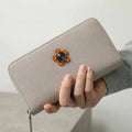 Portefeuille Fendi Cuir Beige Zippé