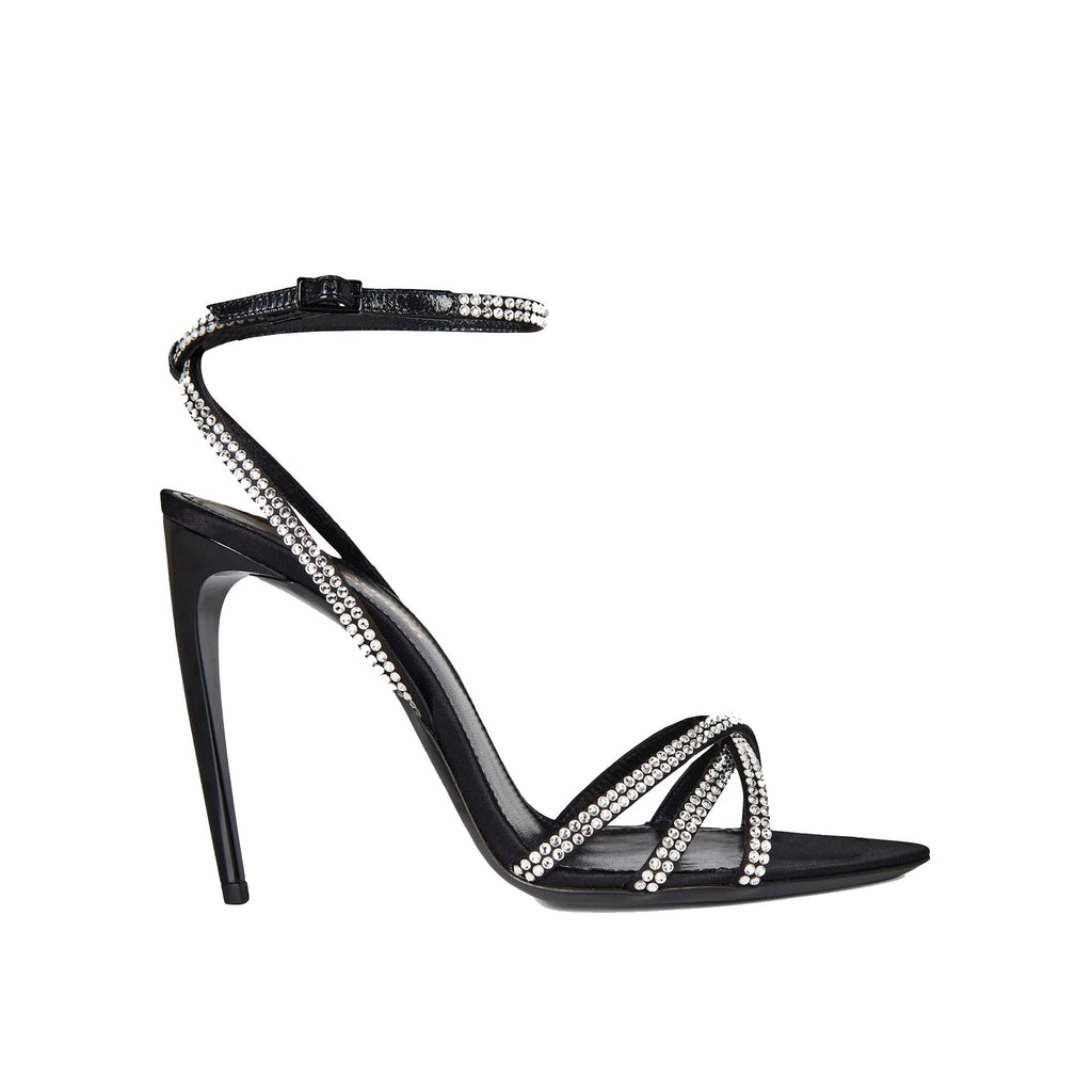 Saint Laurent Ava Sandals - Black - Femme