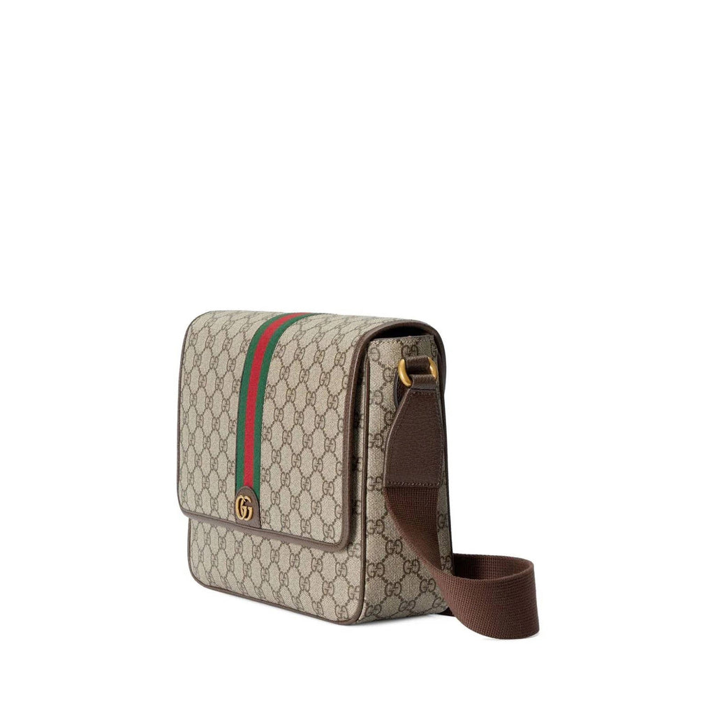 Gucci Medium Ophidia Gg Supreme Messenger Bag - Brown - Homme