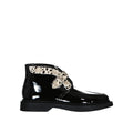 Bottes Saint Laurent Leather And Fur - Black - Homme