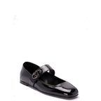 Ballerines Valentino Garavani Leather Locker - Black - Femme