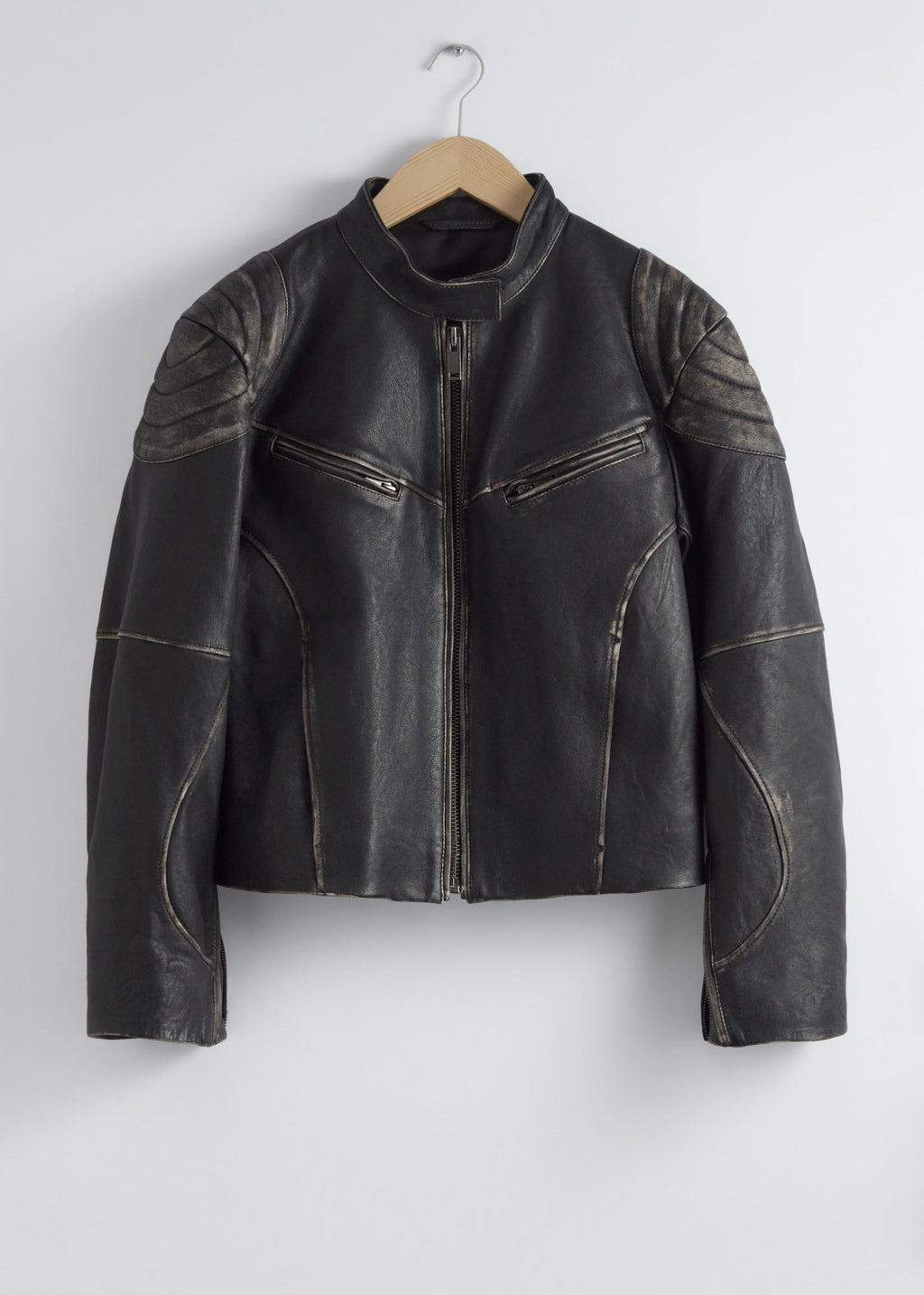 Veste En Cuir St Mariette - Noire