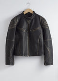 Veste En Cuir St Mariette - Noire