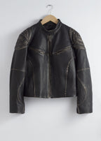 Veste En Cuir St Mariette - Noire