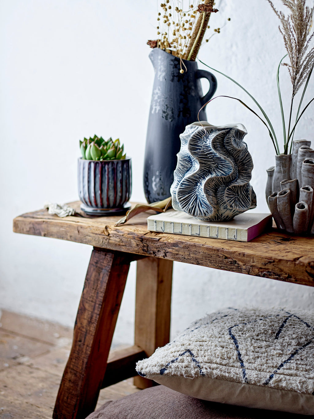 Khumo - Vase - Noir - Grès