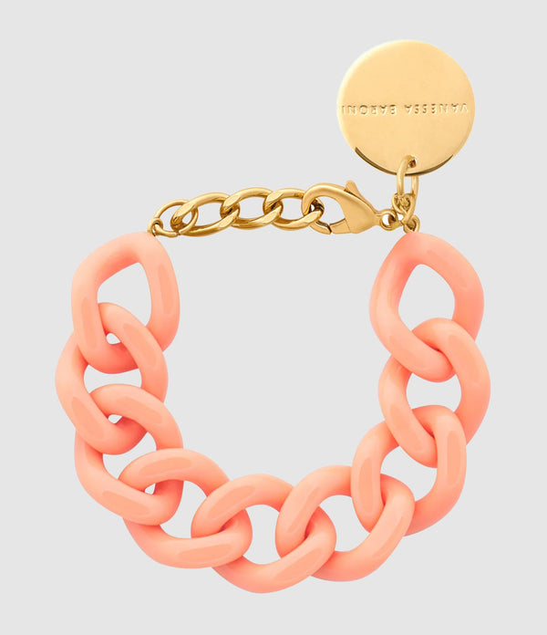 Vanessa Baroni - Bracelet Flat Chain Peach - Femme