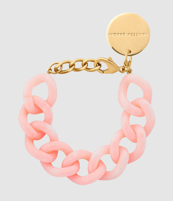 Vanessa Baroni - Bracelet Flat Chain Peach Sorbet - Femme
