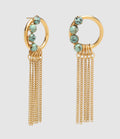 Perrine Taverniti - Boucles D'Oreilles Fleury Pm Jaspe Africain Doré - Femme