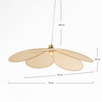 flora suspension en tissu beige d 75 cm