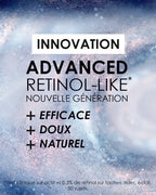 Laboratoire Garancia Crème de jour [ ÉCLAIR DE LUNE La Foudroyante ] focus innovation retinol like nouvelle génération efficace, doux, naturel