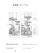 Fresque Forêt de pins - Forêt de pins - Grigio Umbro