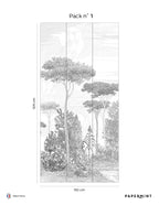 Fresque Forêt de pins - Forêt de pins - Grigio Umbro