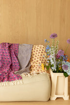 Fouta Kota "Florets" - Macadamia, Simple