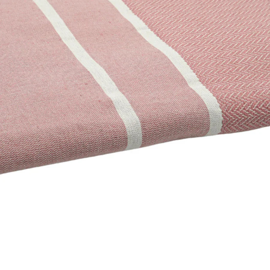 Fouta Chevrons - Rose Poudré