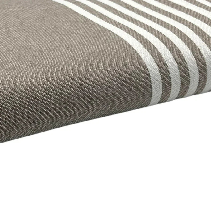 Fouta Xxl Rayée - Taupe