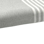 Fouta Xxl Rayée - Gris Clair