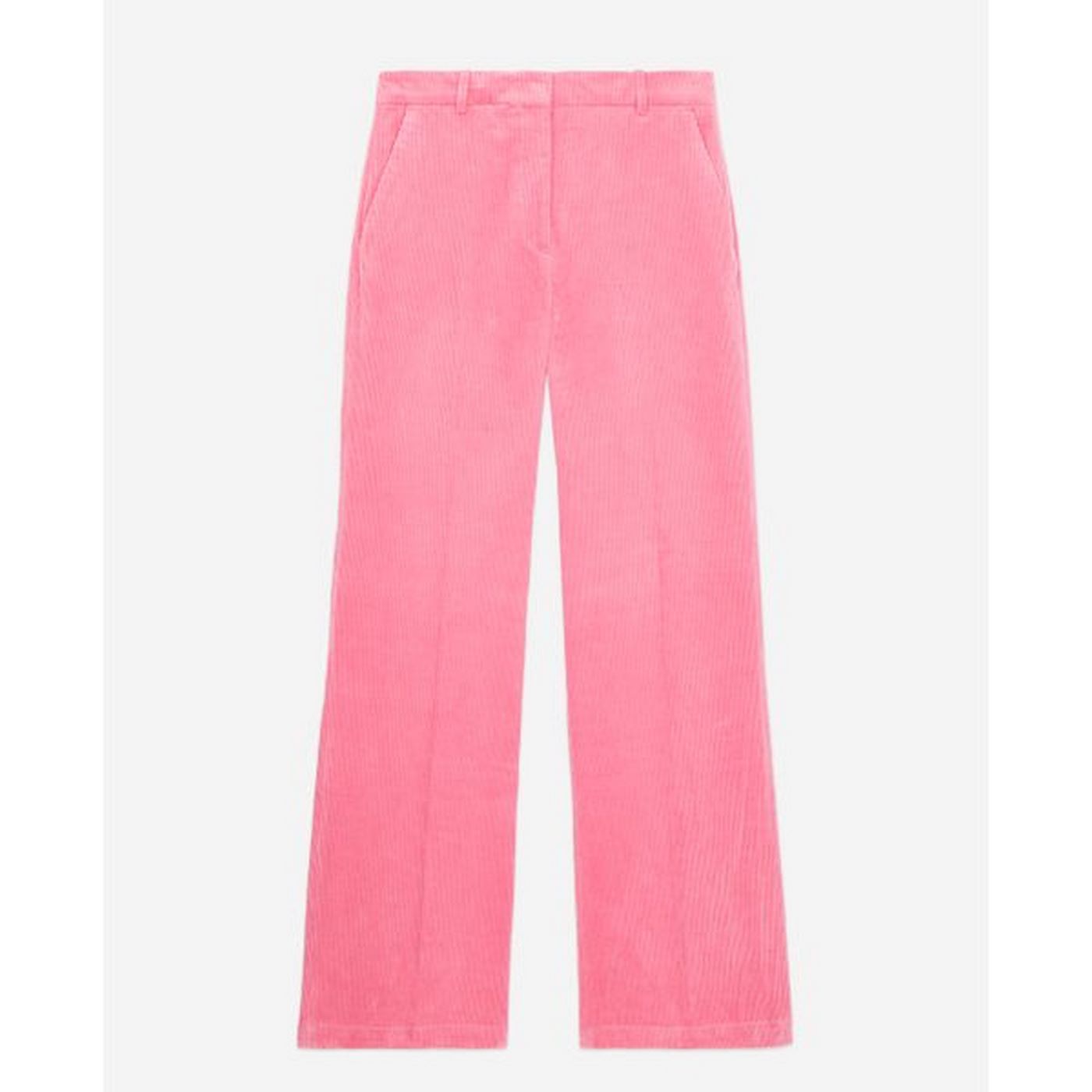 The Kooples - Pantalon En Velours - Rose - Femme