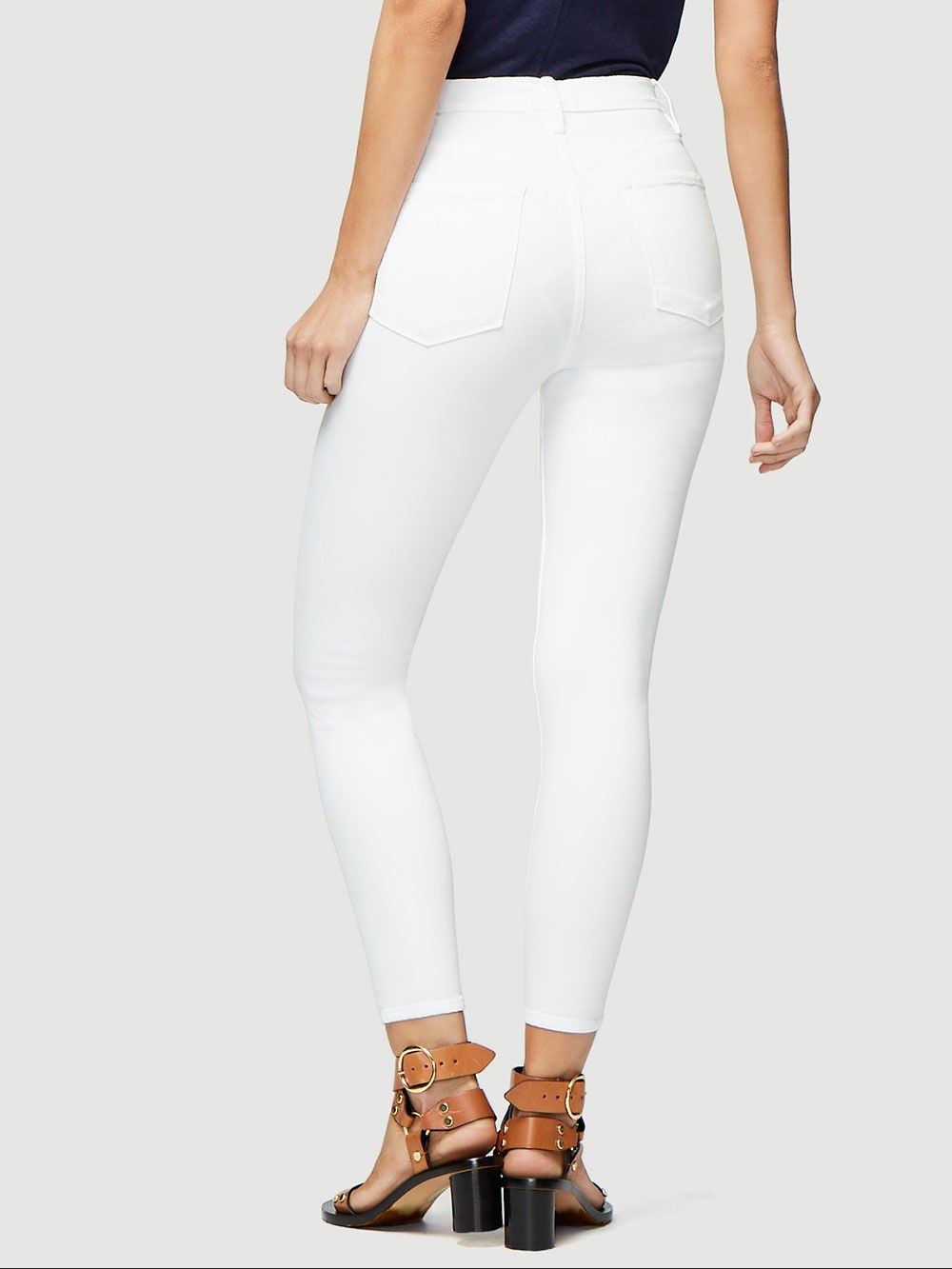 Pantalon Ali High Rise Cigarette - Blanc