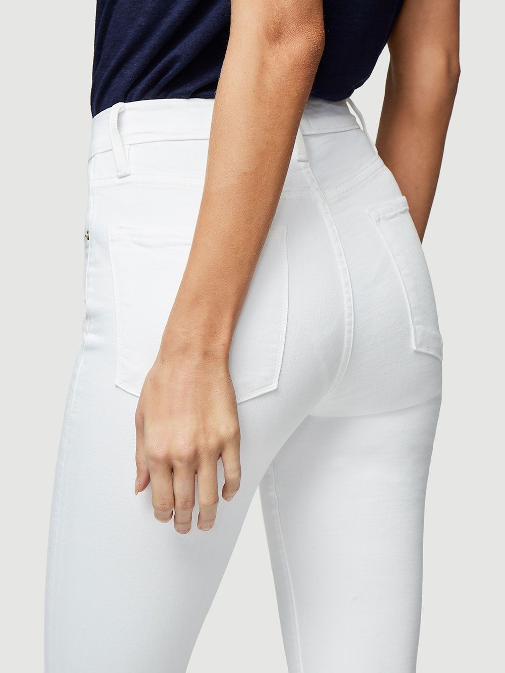 Pantalon Ali High Rise Cigarette - Blanc