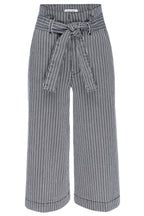 Pantalon Belted Pleated Culotte - Noir Multi