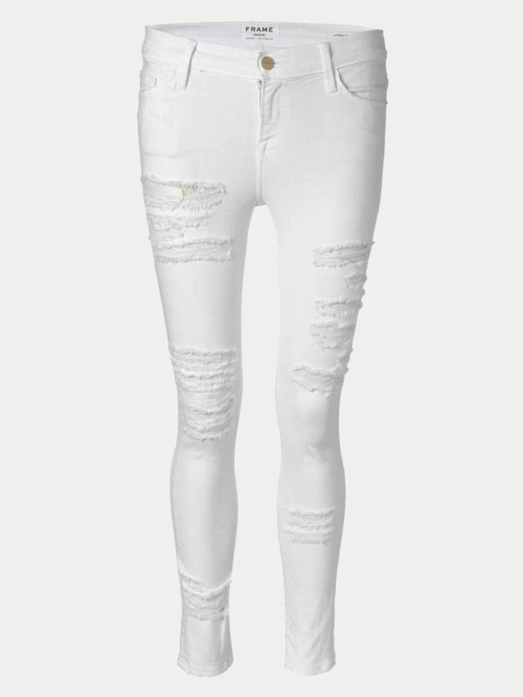 Pantalon Le Color Ripped Jean - Blanc