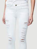 Pantalon Le Color Ripped Jean - Blanc