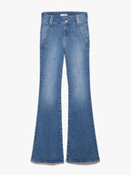 Pantalon Double Detail Flare - Chatwin