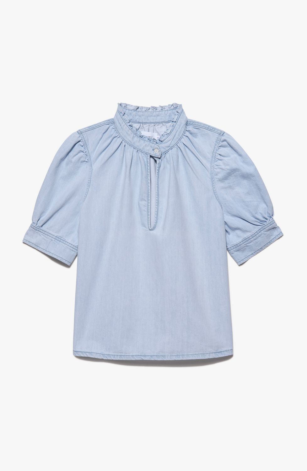 Top Deep V Ruffle Collar - Thrill