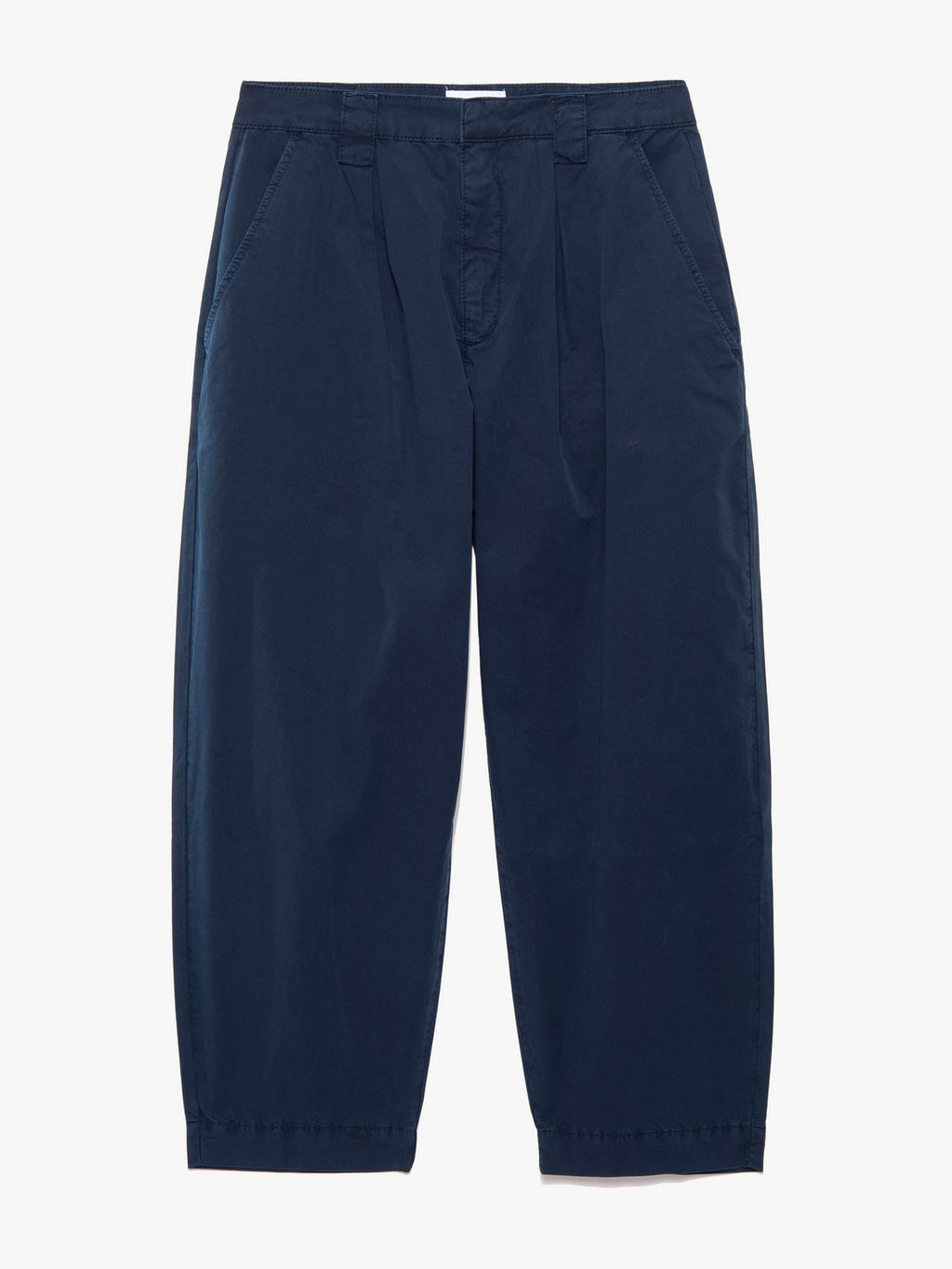 Pantalon Fluid Twill Pleated - Navy