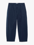 Pantalon Fluid Twill Pleated - Navy