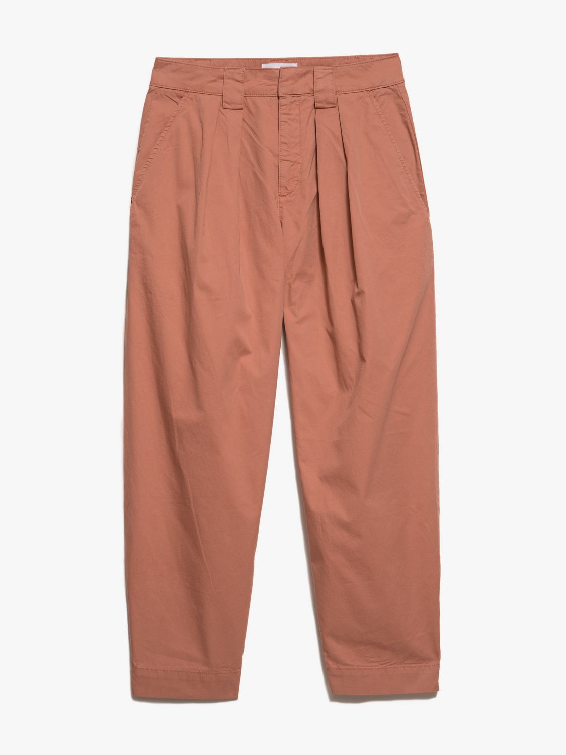 Pantalon Fluid Twill Pleated - Terracotta