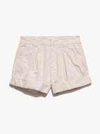 Short Fluid Twill Rolled - Flax