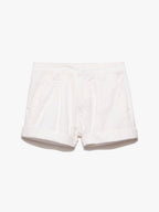 Short Fluid Twill Rolled - Off White